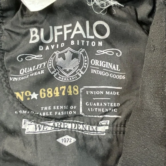 Buffalo David Bitton Max Skinny Jeans We Are Denim Black Stretch Men’s 34x32 - Picture 12 of 14